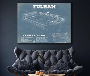Cutler West Fulham Football Club Craven Cottage - Vintage Soccer Print