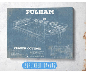 Cutler West Fulham Football Club Craven Cottage - Vintage Soccer Print