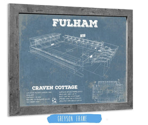 14" x 11" / Greyson Frame Cutler West Fulham Football Club Craven Cottage - Vintage Soccer Print