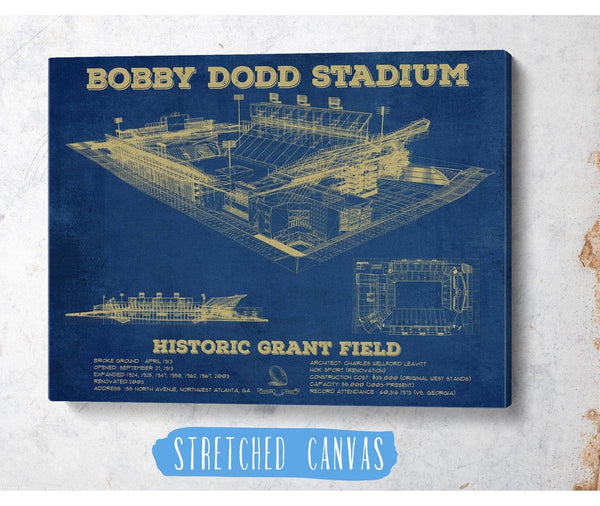 Cutler West Georgia Tech Yellow Jackets - Bobby Dodd Stadium at Historic Grant Field Team Color