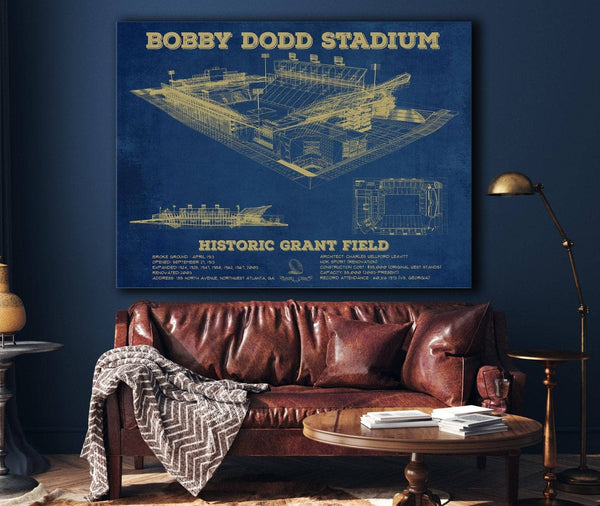 Cutler West Georgia Tech Yellow Jackets - Bobby Dodd Stadium at Historic Grant Field Team Color