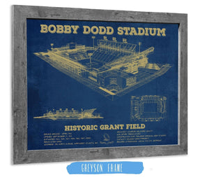 14" x 11" / Greyson Frame Cutler West Georgia Tech Yellow Jackets - Bobby Dodd Stadium at Historic Grant Field Team Color