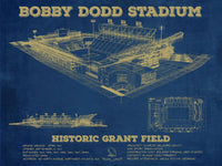 Cutler West College Football Collection 14" x 11" / Unframed Georgia Tech Yellow Jackets - Bobby Dodd Stadium at Historic Grant Field 835000126_48671