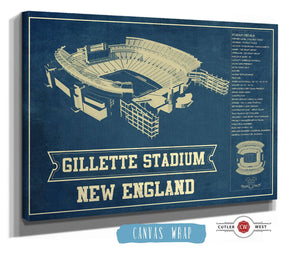 Cutler West Gillette Stadium New England Patriots - Vintage Football Print
