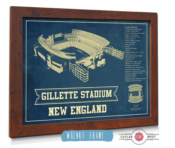 Cutler West Gillette Stadium New England Patriots - Vintage Football Print