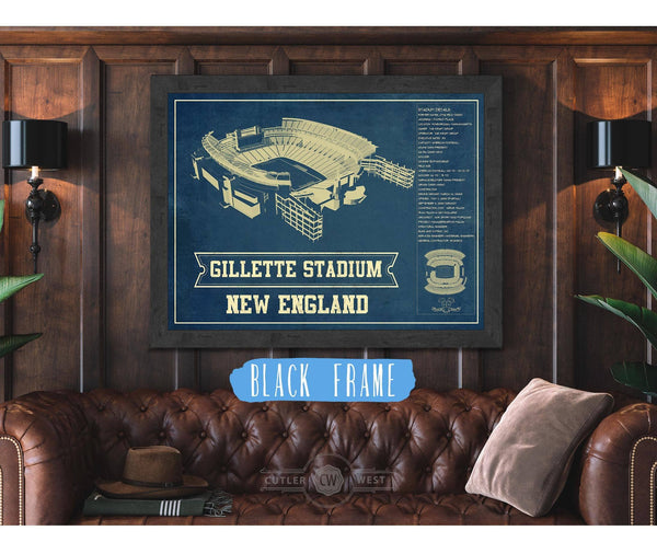 Cutler West Gillette Stadium New England Patriots - Vintage Football Print