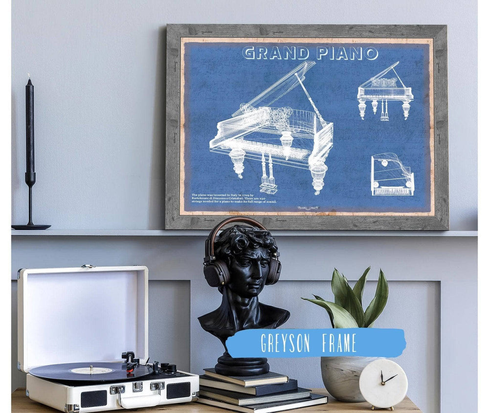 14" x 11" / Stretched Canvas Wrap Cutler West Grand Piano Wanderlust Grand Piano Wanderlust