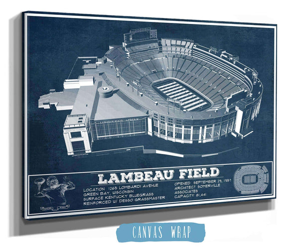 Cutler West Green Bay Packers - Lambeau Field Vintage Football Print