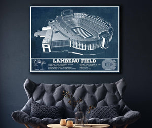 Cutler West Green Bay Packers - Lambeau Field Vintage Football Print
