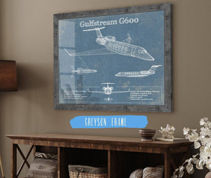 Cutler West Gulfstream G600 Jet Vintage Aviation Blueprint