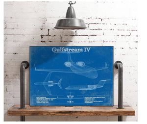 Cutler West Gulfstream IV Jet Original Blueprint Art