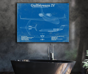 Cutler West Gulfstream IV Jet Original Blueprint Art
