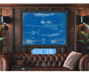 Cutler West Gulfstream IV Jet Original Blueprint Art