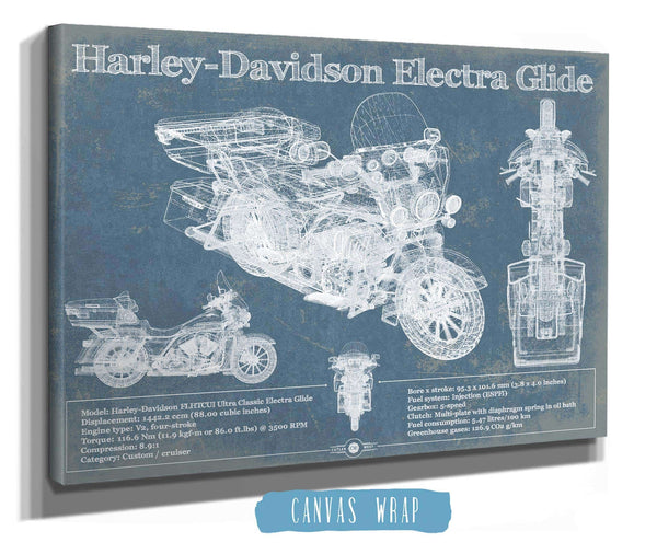 Cutler West Harley-Davidson FLHTCUI Ultra Classic Electra Glide Vintage Motorcycle Patent Print