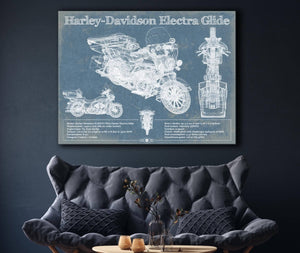 Cutler West Harley-Davidson FLHTCUI Ultra Classic Electra Glide Vintage Motorcycle Patent Print