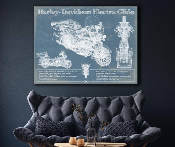 Cutler West Harley-Davidson FLHTCUI Ultra Classic Electra Glide Vintage Motorcycle Patent Print