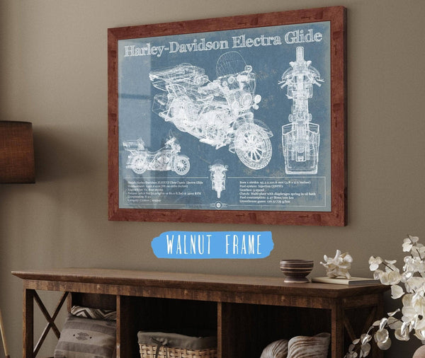 Cutler West Harley-Davidson FLHTCUI Ultra Classic Electra Glide Vintage Motorcycle Patent Print