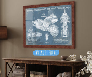 Cutler West Harley-Davidson FLTR Road Glide 2009 Blueprint Motorcycle Patent Print