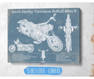 Cutler West Harley-Davidson Softail Slim S Motorcycle Patent Print