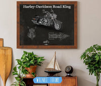 Cutler West Harley-Davidson Road King Motorcycle Patent Print