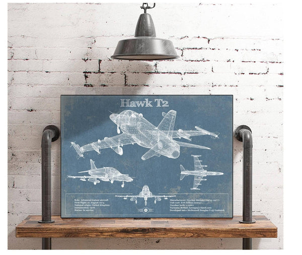 Cutler West HAWK T2 Blueprint Original Military Wall Art