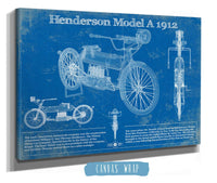Cutler West Henderson Model A 1912 Motorcycle Patent Print