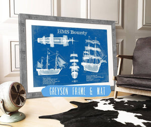 Cutler West HM Armed Vessel Bounty Blueprint Original Wall Art