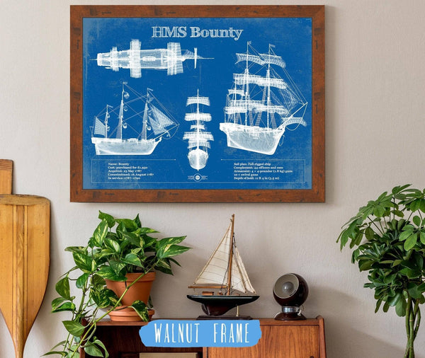 Cutler West HM Armed Vessel Bounty Blueprint Original Wall Art