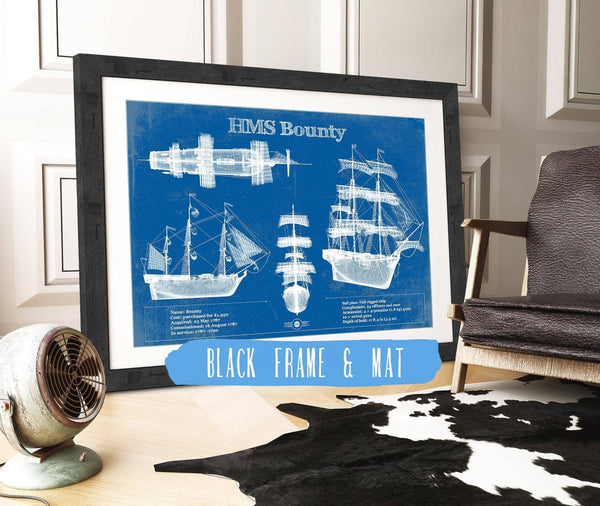 Cutler West HM Armed Vessel Bounty Blueprint Original Wall Art
