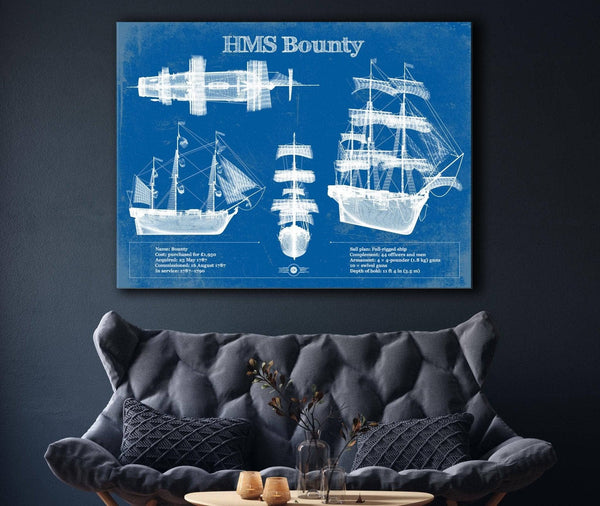 Cutler West HM Armed Vessel Bounty Blueprint Original Wall Art