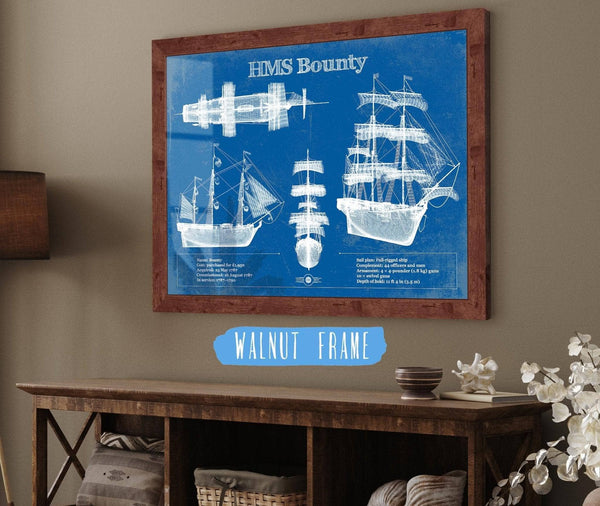 Cutler West HM Armed Vessel Bounty Blueprint Original Wall Art