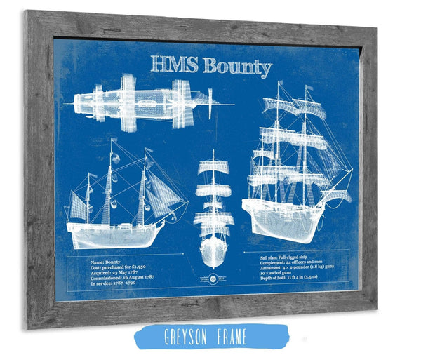 Cutler West HM Armed Vessel Bounty Blueprint Original Wall Art