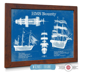 Cutler West HM Armed Vessel Bounty Blueprint Original Wall Art