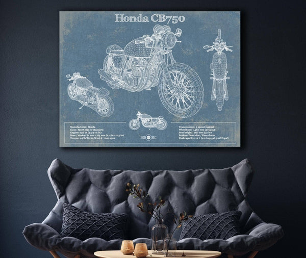Cutler West Honda CB750 Motorcycle Patent Print