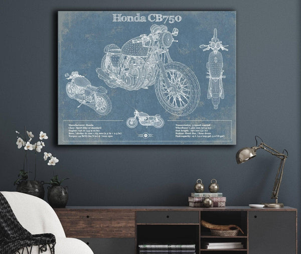 Cutler West Honda CB750 Motorcycle Patent Print