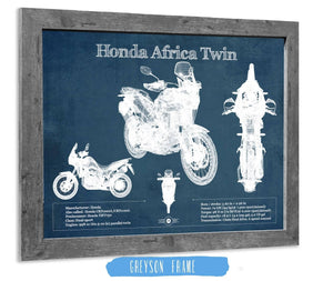 Cutler West Honda CRF1000L/CRF1100 Africa Twin Motorcycle Patent Print