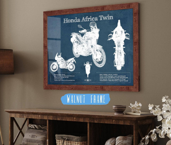 Cutler West Honda CRF1000L/CRF1100 Africa Twin Motorcycle Patent Print