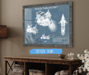 Cutler West Honda Valkyrie F6C Blueprint Motorcycle Patent Print