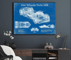 Cutler West Hot Wheels Twin Mill Blueprint Vintage Auto Print