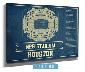 Cutler West Houston Texans NRG Stadium Seating Chart - Vintage Football Print