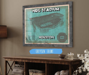 Cutler West Houston Texans NRG Stadium Vintage Football Print
