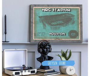 Cutler West Houston Texans NRG Stadium Vintage Football Print