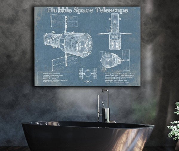 Cutler West Hubble Telescope Blueprint Wall Art