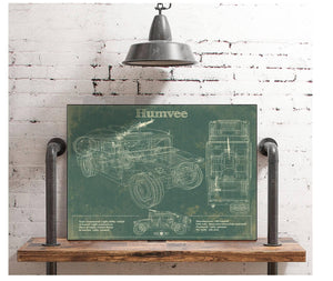 Cutler West Humvee Jeep Army Truck Original Patent Print