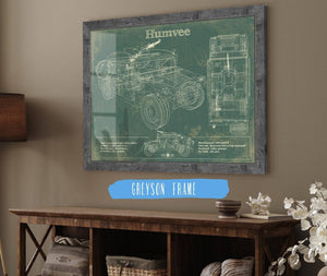 Cutler West Humvee Jeep Army Truck Original Patent Print