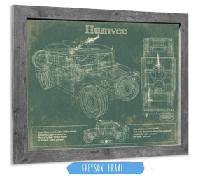 14" x 11" / Greyson Frame Cutler West Humvee Jeep Army Truck Original Patent Print