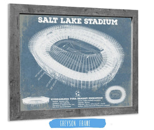 14" x 11" / Greyson Frame Cutler West India national football team - Salt Lake Stadium Soccer Print
