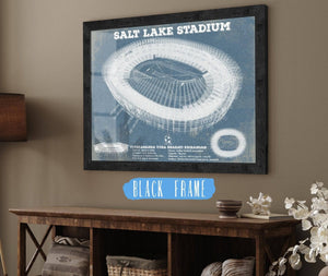 20" x 16" / Black Frame Cutler West India national football team - Salt Lake Stadium Soccer Print