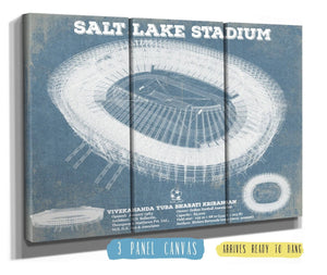36" x 24" / 3 Panel Canvas Wrap Cutler West India national football team - Salt Lake Stadium Soccer Print