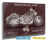 Cutler West Indian Scout 2018 Motorcycle Patent Print